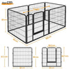 Heavy Duty 6 Panel Puppy Playpens Pet Dog Pen Cat Rabbit Fence Indoor/Outdoor