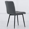 Set of 2/4Pcs Dining Chairs Velvet/PU Padded Seat Metal Legs Home Office Kitchen