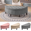 Velvet Storage Ottoman Footrest Bench Stool Box Seat Pouffe Chair Chest Bedroom
