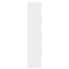 Room Divider Bookcase 4-Tier White 131.5x29x131.5 cm Engineered Wood
