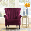 Occasional Chesterfield Velvet Lounge Armchair Wing Back Single Chair Home UK