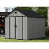 8x12FT Outdoor Garden Storage shed Gabled Plastic Tool Shed with Foundation Lock