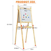 Toddlers Adjustable Standing Easel Double-sided Art Easel w/Whiteboard