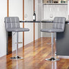 Bar Stools × 2 Padded Seat Faux Leather Swivel Home Kitchen Breakfast Muti Types