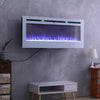 40/50/60" Inset/Wall Mounted Fireplace Electric Fire Heater Remote 12 Colour LED
