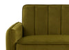 Velvet 2 Seater Sofa in Olive Green - Compact Ella range FREE & EASY DELIVERY