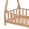 Children Toddler Kids Teepee Bed Frame Single Tree House Barrier Wood Sleeper