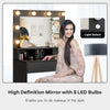 Vanity Table Set Modern Dresser Large Makeup Dressing Desk w/ Lighted Mirror