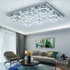20-100cm Flush Mount Modern Square Ceiling Chandelier Crystal Light Lamp Pendant