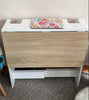Drop Leaf Dining Table Small Breakfast Desk Folding Space Saving Modern Kitchen