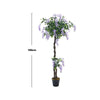 Artificial Realistic Purple Wisteria Tree in Pot Plant for Outdoor Décor, 160cm