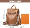Ladies Backpack Anti-theft PU Leather Shoulder Bag High Capacity Travel Backpack