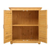 Wooden Shed Storage Cabinet Waterproof Garden Tool Shed Door Container Cupboard