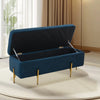 Flannel Fabric Upholstered Arm Bench Bed End Window Seat Ottoman Storage Stool