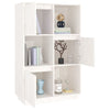 Highboard White 74x35x117 Solid Wood Pine G6C6