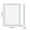 LED Ligthted Bathroom Mirror Vanity Sink Anti-Fog Dimmable Large Mirror IP65