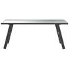 Garden Coffee Table Outdoor Dining Black Powder-coated Steel