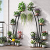 Tribesigns 6-Tier Tall Indoor Plant Stand Pack of 2, Metal Curved Display Shelf