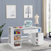 Large Sewing Table Sewing Machine Desk Artwork Sewing Workstation With Drawers