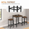 2/4/6x Bar Stools w/ Footrest Kitchen Breakfast Pub Cafe High Chairs Metal Frame