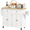 Rolling Kitchen Island Cart Trolley Unit Countertop Storage Cabinet Drawers Rack