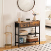 Console Table Hallway Table w/ 2 Non-woven Drawers Sofa Table Side Table