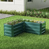 Garden Metal Raised Vegetable Planter Outdoor Flower Trough Herb Grow Bed Box