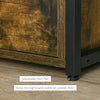 Small Industrial Side Table Bedside Cabinet Rustic End Storage Unit Vintage