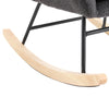 Modern Rocking Chair Swing Rocker Armchair Baby Rocking Chair For Nursery Grey