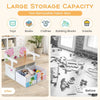 3-in-1 Kids Convertible Activity Bench Kids Table Chair Set Toddlers Toy Storage