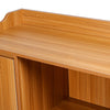3 Doors Storage Cabinet Wooden Cupboard Buffet Sideboard With 4 Tiers Shelves