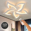 Modern Chandelier LED Lamp White Frame Ceiling Light Living Room Bedroom Lights