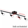 Modern 4 Way Adjustable LED GU10 Ceiling Spotlight Bar Kitchen Light No Bulbs UK