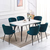 Dining Chairs Set of 2/4 Velvet Kitchen Chairs with Metal Legs