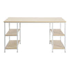 Large Office Desk Table Study Work Gaming School Workstation 2-Tier 140cm