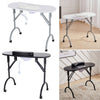 Foldable Wheeled Manicure Nail Table Beauty Salon Portable Technician Work Desk