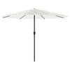 Garden Parasol with Steel White 388x388x248 J2U2