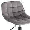 1/2/4x Adjustable Breakfast Bar Stool Gas Lift Swivel Velvet Padded Barstool Pub