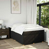 Box Spring Bed with Black 120x200 Fabric T0P2