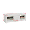 Modern 120cm TV Unit Cabinet Stand 2 Drawer High Gloss Front with RGB LED Lights
