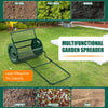 76L Metal Mesh Roller Compost Spreader Peat Moss Spreader Top Soil Seed Spreader