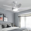 3/4/5 Blades Ceiling Fan & LED Lights Reversible Motor 52" Cooling Fan Lighting
