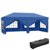 6m x 3m Garden Heavy Duty Pop Up Gazebo Marquee Party Tent Wedding Canopy New