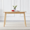 Rectangular Solid Wood Dining Table Round Edge Dining Room Kitchen Living Room