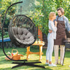 XXL Large Hammock Chair Stand Metal C-Stand Hanging Egg Chair Stand Hook Suelo