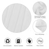 Large White Tablecloth Round Table Cover for Buffet Table Parties Holiday Dinner