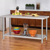 Commercial Catering Kitchen Stainless Steel Table Worktop Work Bench Prep Table