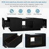 LED Coffee Table With Storage 2 Drawers Living Room Furniture High Gloss Black