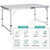 4ft Folding Table Camping Garden Fold Away Dining Serving Tables Buffet Car Boot