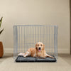 Pet Dog Crate Folding Metal Wire Cage 2 Door Indoor Outdoor Puppy Training Cages